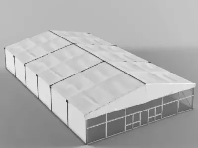 Large Tent structure 3D model