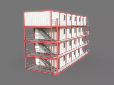 Container Building 3D model