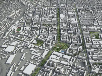 Saratov  Low-poly 3D model
