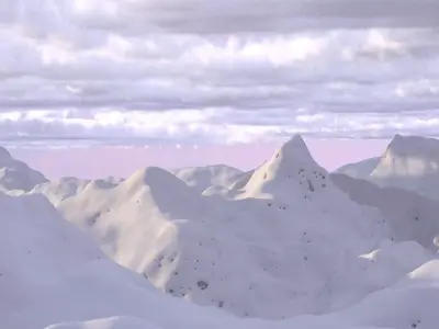 THE ALPS WINTER LANDSCAPE 2024 3D model