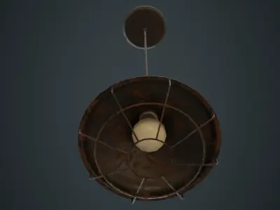 Hanging Lamp 1C Low-poly 3D model