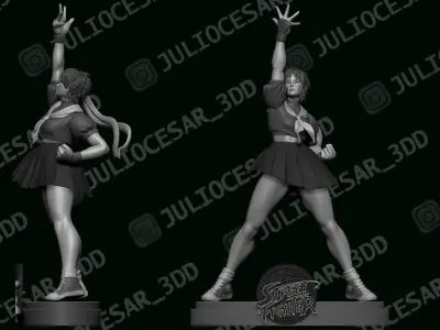 Street fighter - Sakura Kasugano 3D print model