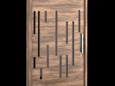 Exterior Large Doors 3D model shop