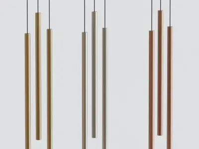 Nemo Canna Nuda Metallo Pendant Lamp 3D model