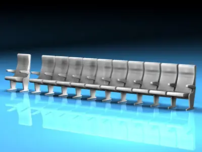 Theatre seats 3D model