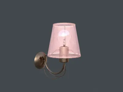 Wall Lamp Low-poly 3D model
