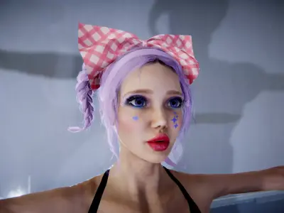 Serah Scelenia Bundle Low-poly 3D model