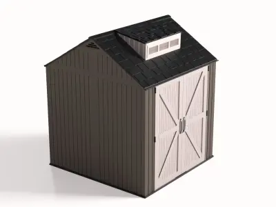 Storage Shed outdoor for Garden Backyard Home Pool outdoor  Low-poly 3D model