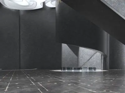 Concept hall inteiror 01 3D model