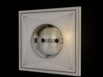 Socket And Light Switches High-Poly 3D model
