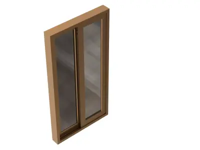 Aluminum Sliding Window Smallest  3D model