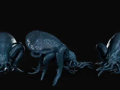 Alien Monster Low-poly 3D model buy