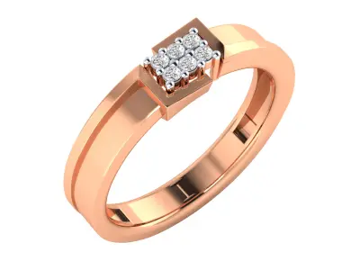 Women Ring Render 3dm STL MTL SLC JCD OBJ FBX Details 3D print model 42