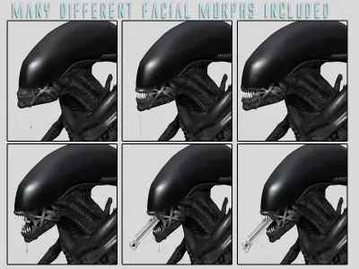 Xenomorph Alien Drone 3D model