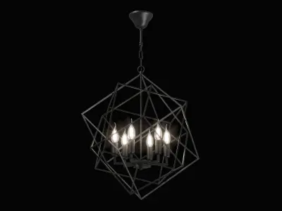 732267 Gabbia Lightstar Chandelier 3D model