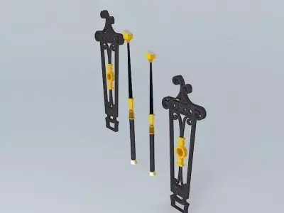 The Grand Staircase Banister Segments 3D model