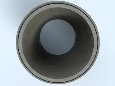 Concrete Manhole Chamber Rings and Soakways Low-poly 3D model