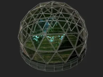 Bio Dome Low-poly 3D model