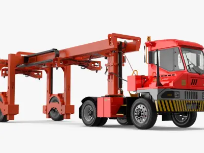  Ottawa T2E Terminal Carrier Truck Rigged for Cinema 4D 