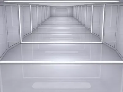 Sci Fi Interior Low-poly 3D model