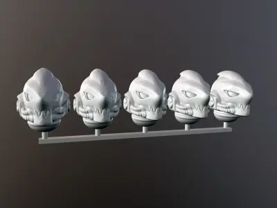 shark sci-fi helmet 3D print model