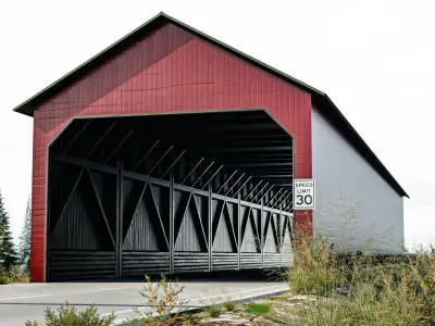 Wood Bridge  Low-poly 3D model