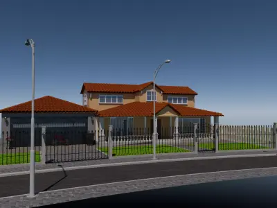 Modern full house 3D model