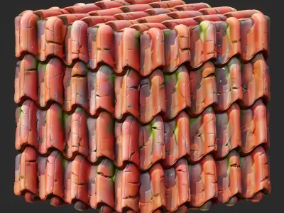 Stylized Roof Seamless Texture Texture