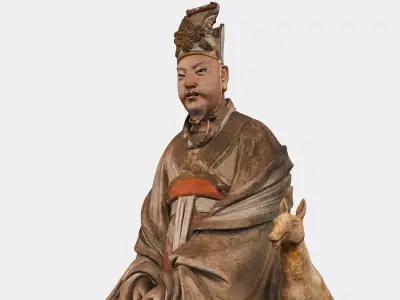 Deity Statue Sculpture05 3D model