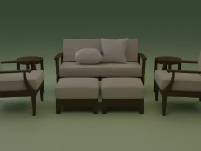 Outdoor furniture Free 3D model
