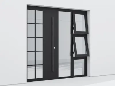 Aluminium door 265 3D model