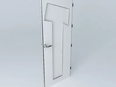 Letter T 3D door Free 3D model
