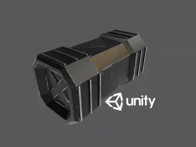 Sci-Fi Crete Low-poly 3D model