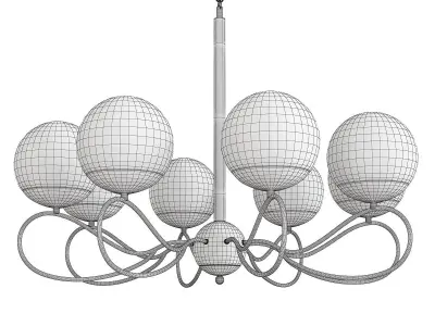 PRUINA chandelier Low-poly 3D model