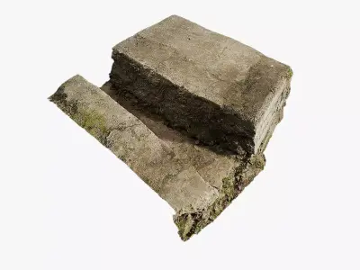 Anydrafts Street gutter 04 Low-poly 3D model