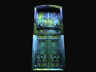 Doors Haussmann style Low-poly 3D model
