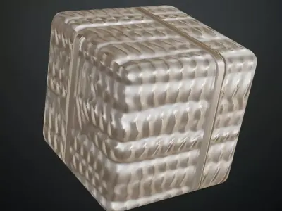 Silver Sci-fi Hose PBR Seamless Texture