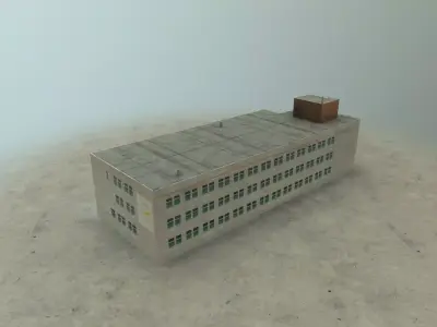 EDDB Building 1 Low-poly 3D model