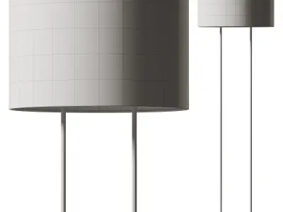 Industrial Outline Floor Lamp 3D model
