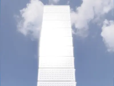 Parametric Building 1a14 3D model