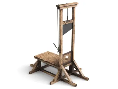 Guillotine for Execution 3D model