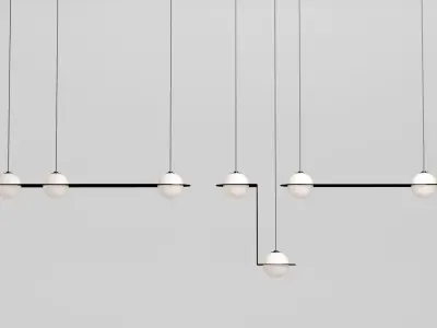 Laurent suspension light collection 3D model