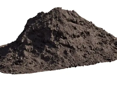 Mountain of soil 3D model
