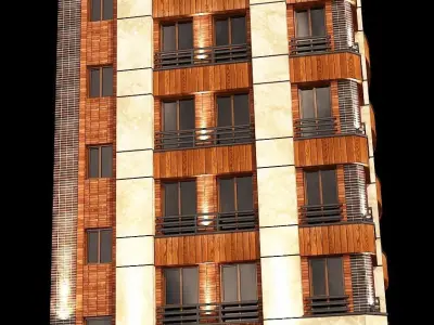 3d model of a residential apartment with full details 3D model
