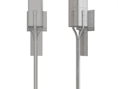 Mediki Wall Sconce Low-poly 3D model