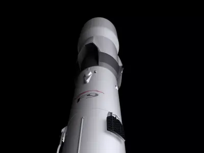 Falcon 9  Fully Reusable 3D model