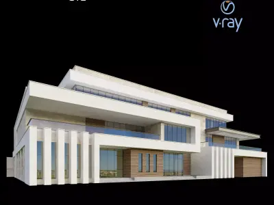 Modern Villa Design 001 3D model