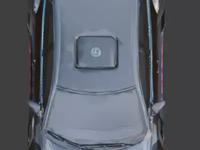 Cyber-Tuned Luxury Sedan 3D Model Low-poly 3D model