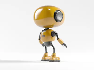 FutureBot R8 Low-poly 3D model