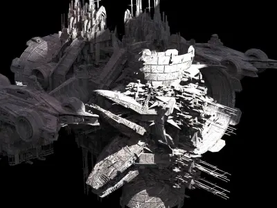 Horizon Deep space Science Kit bash 3D model